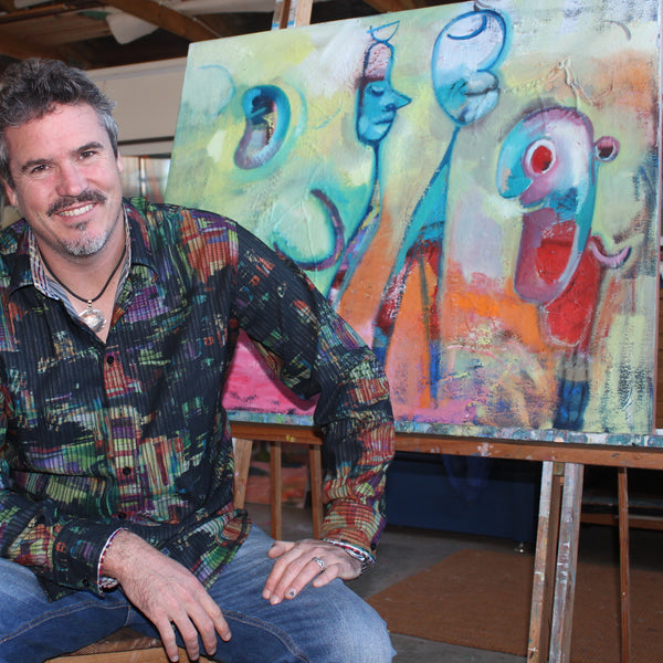 Fremantle Artist Michael Knight in residence at Domaine Cellar Door